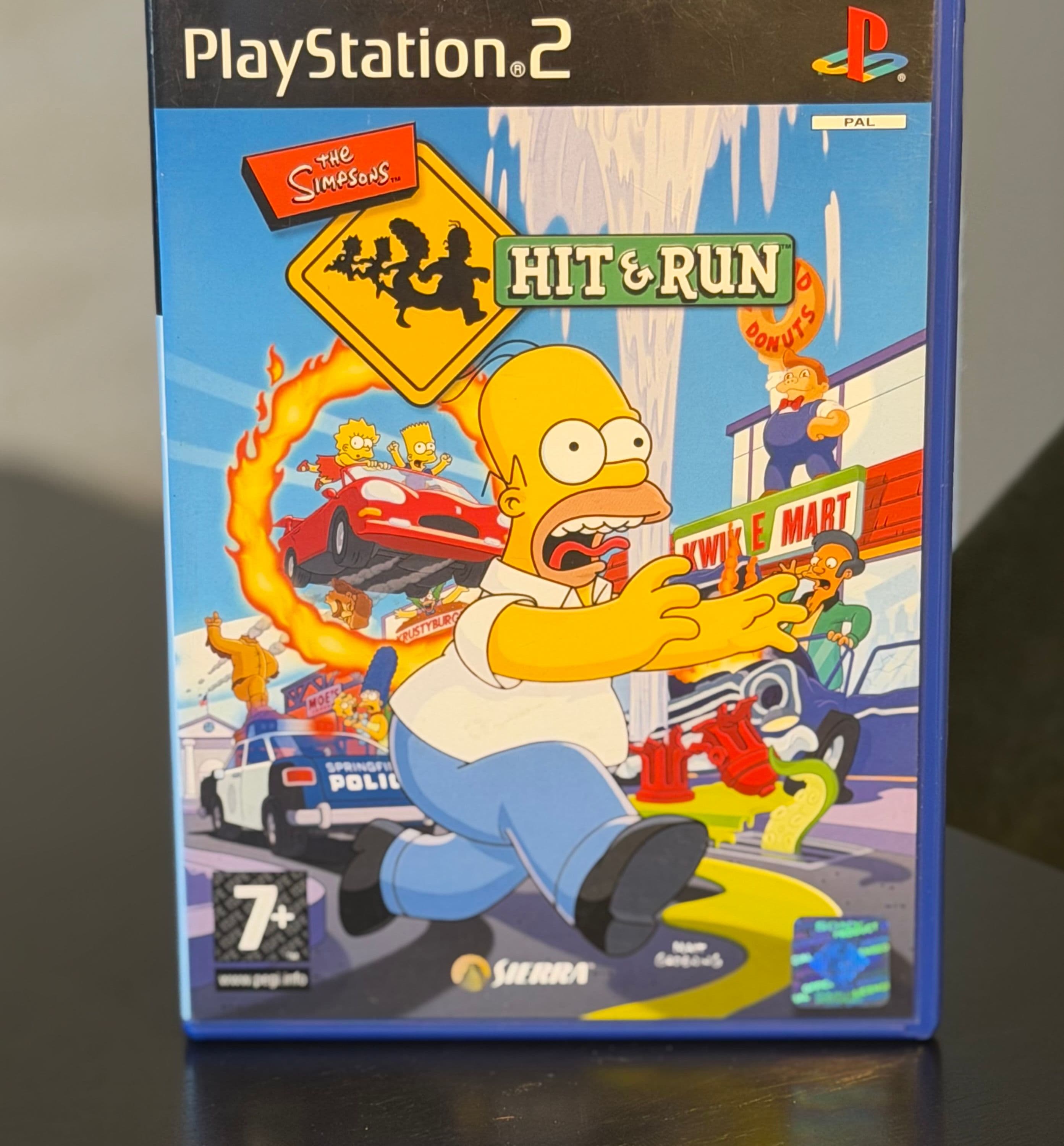 The Simpsons: Hit & Run PlayStation 2 case — one of the most common PAL-era listings collectors haggle over