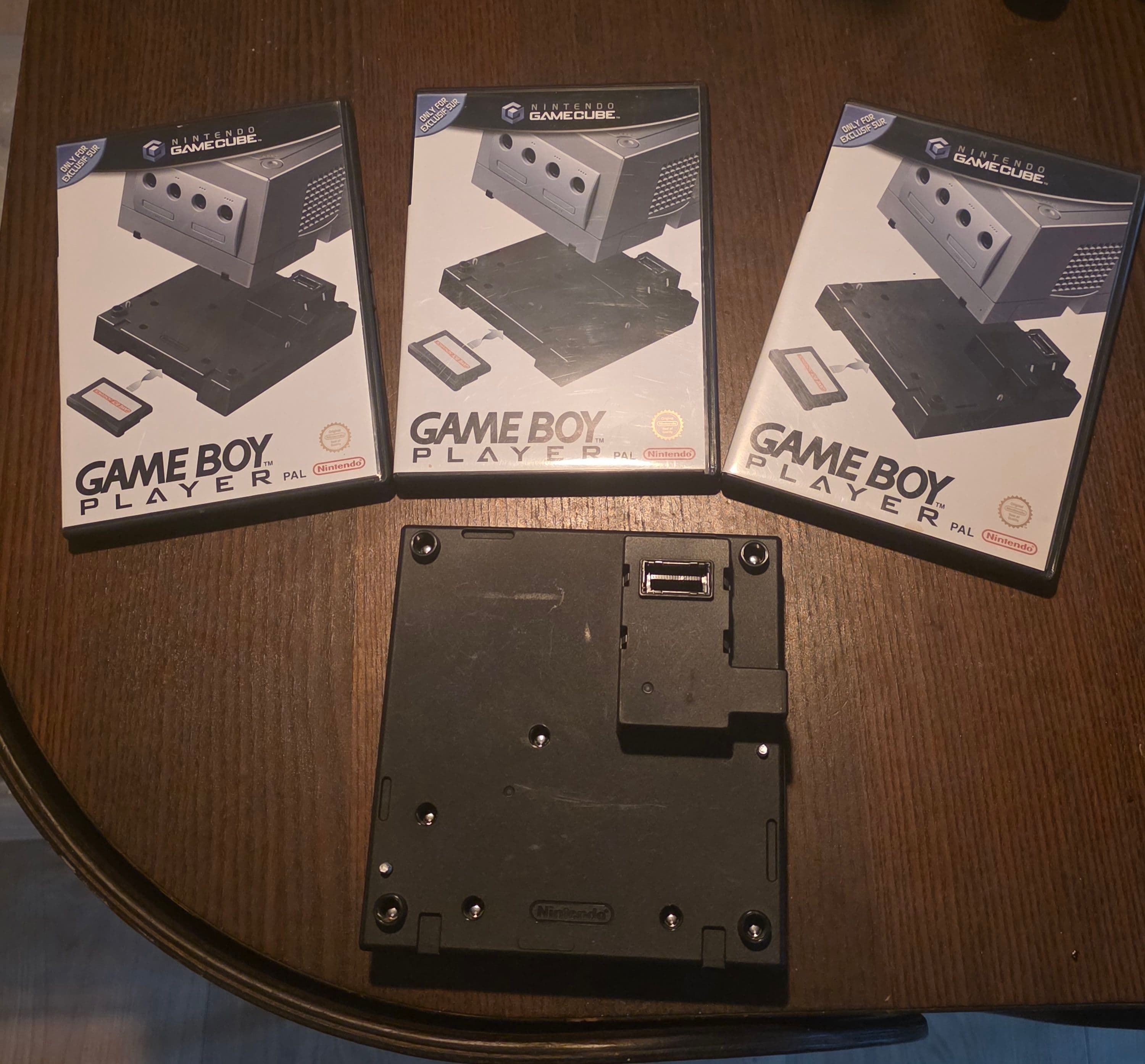 Nintendo GameCube console with Game Boy Player attachment
