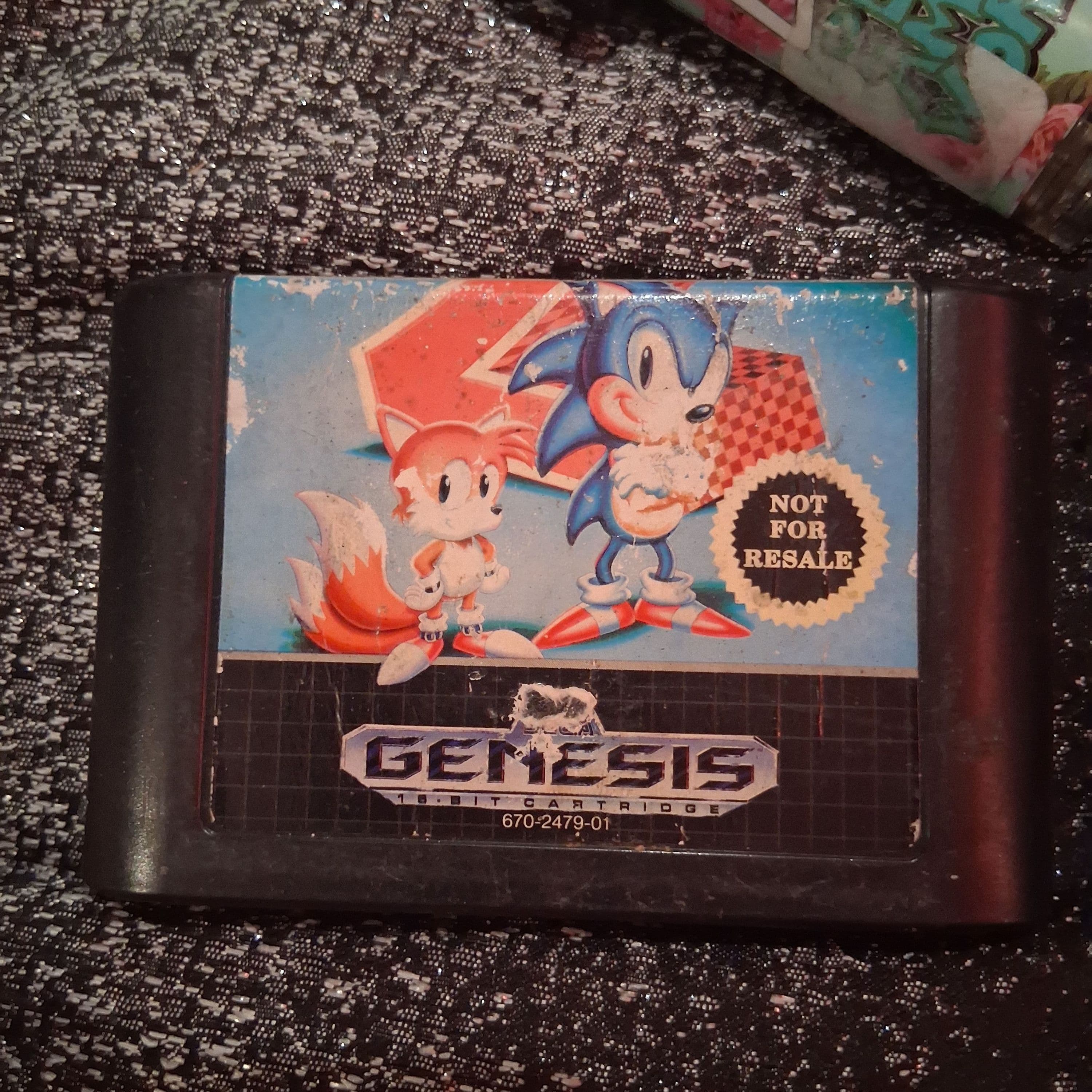 Sonic the Hedgehog 2-kassette til Sega Genesis