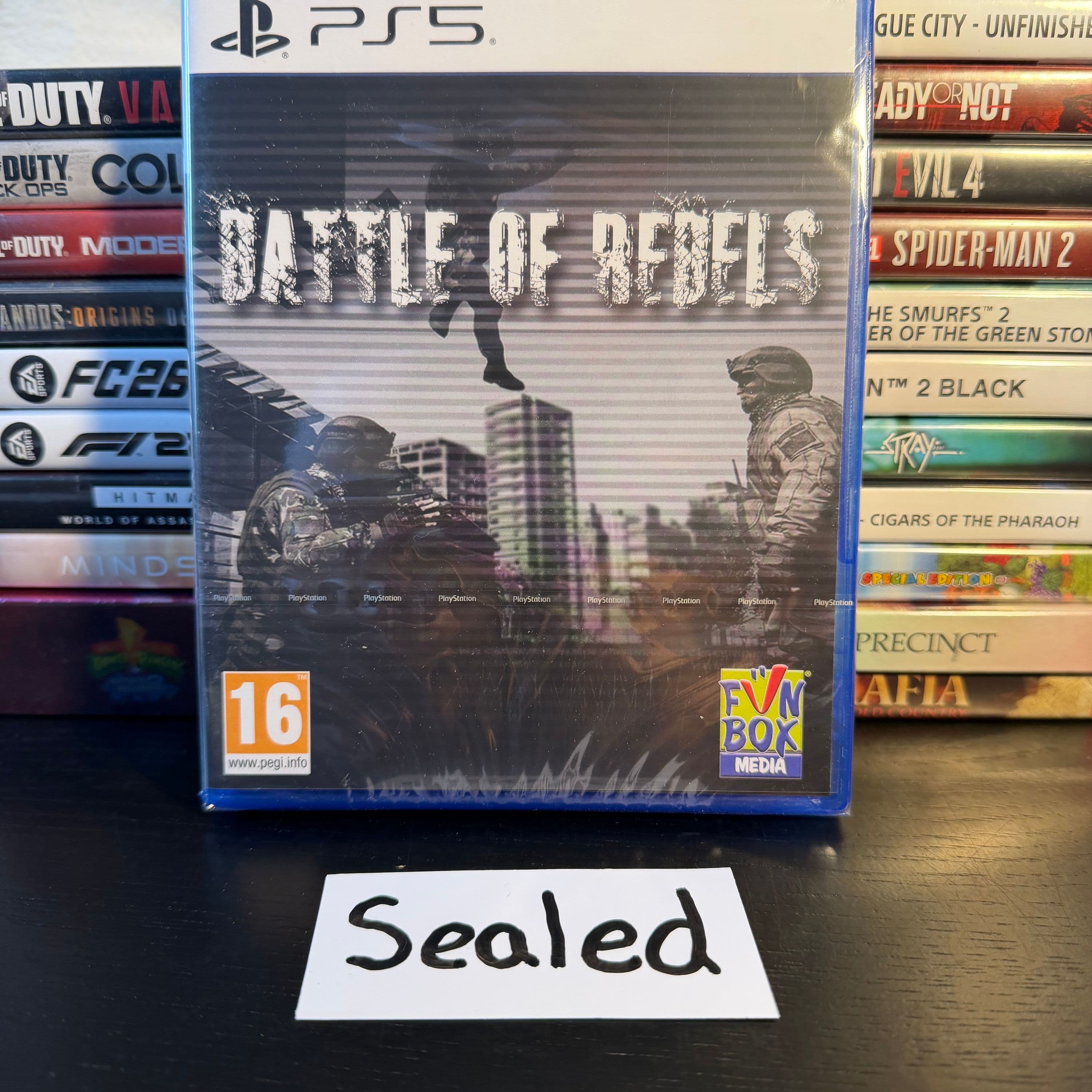 Forseglet indpakket kopi af Battle of Rebels til PlayStation 5 i original krympefolie