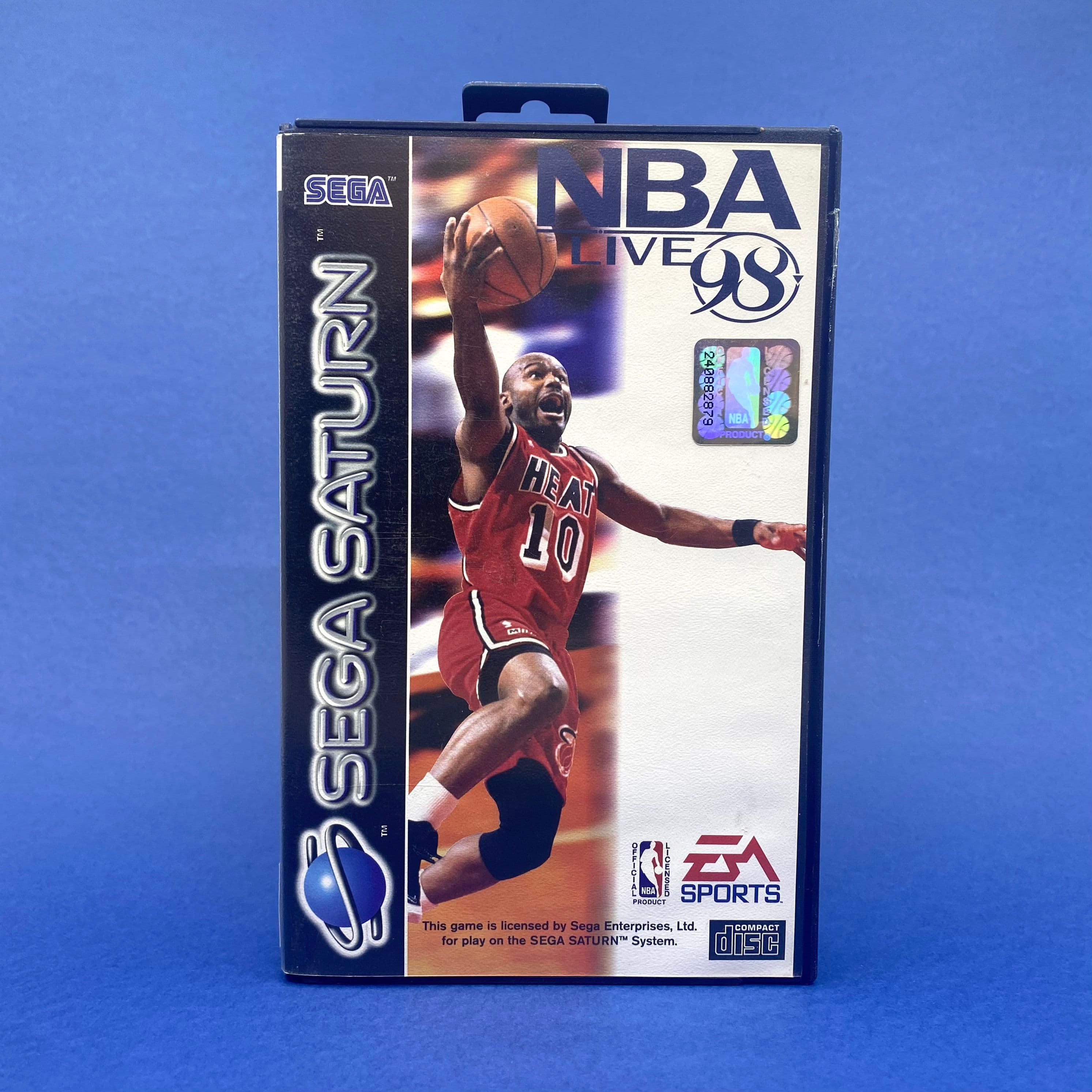 Indpakket PAL-udgave af NBA Live 98 til Sega Saturn