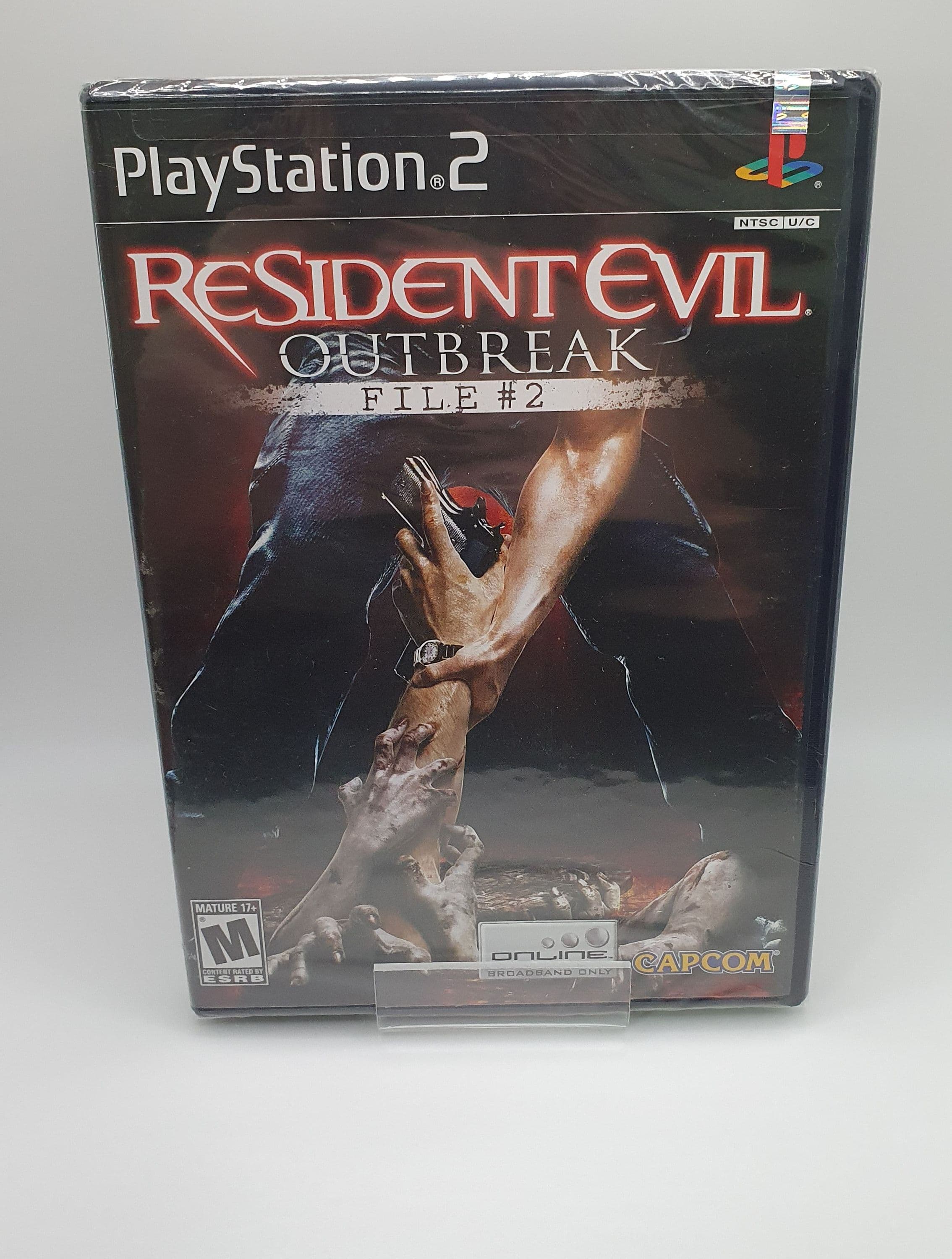 Graded first print copy of Resident Evil Outbreak File 2 for PlayStation 2 in a VGA/WATA slab