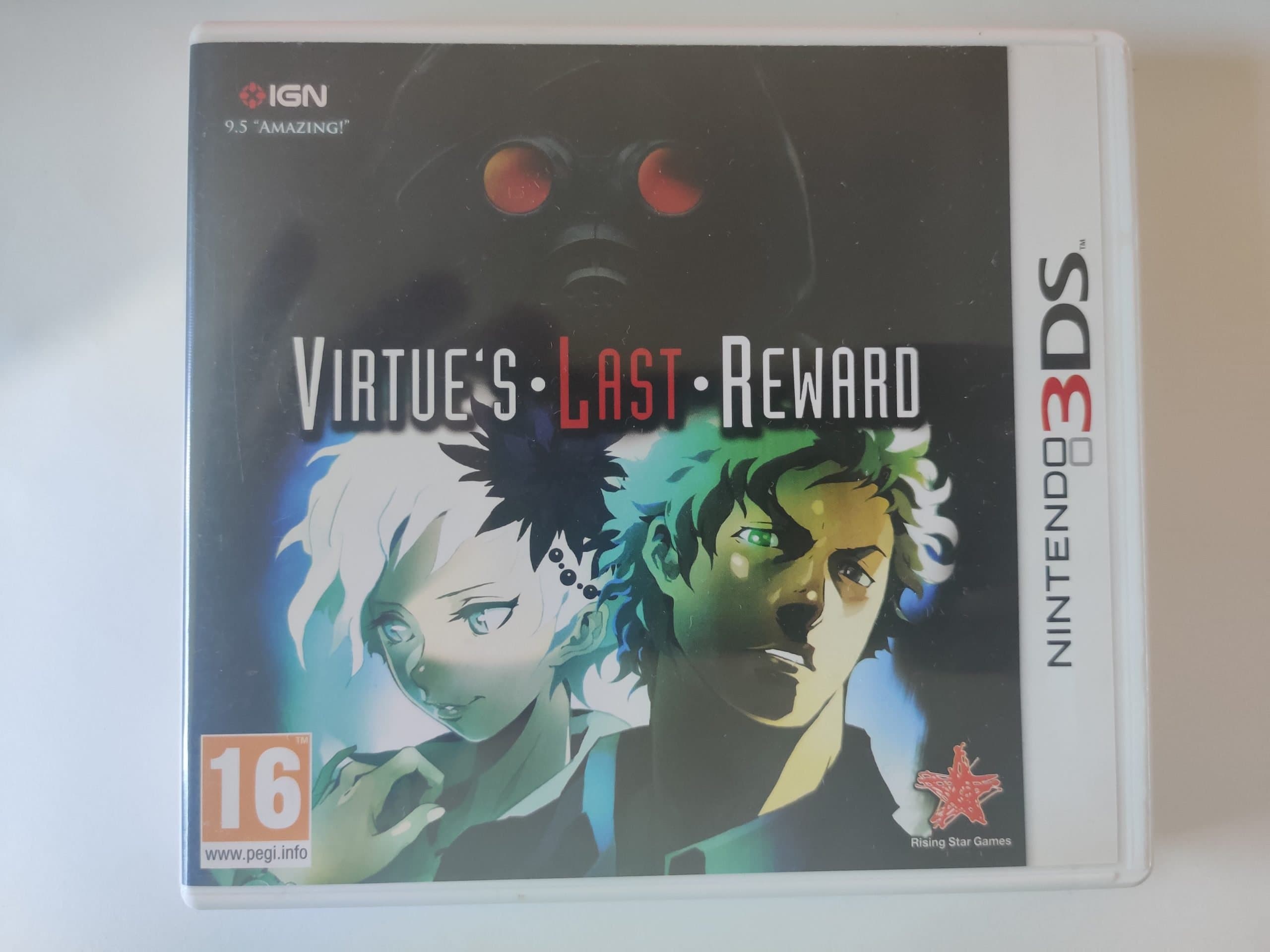 Boxed copy of Virtue's Last Reward, a cult-classic visual novel that found its home on the PS Vita