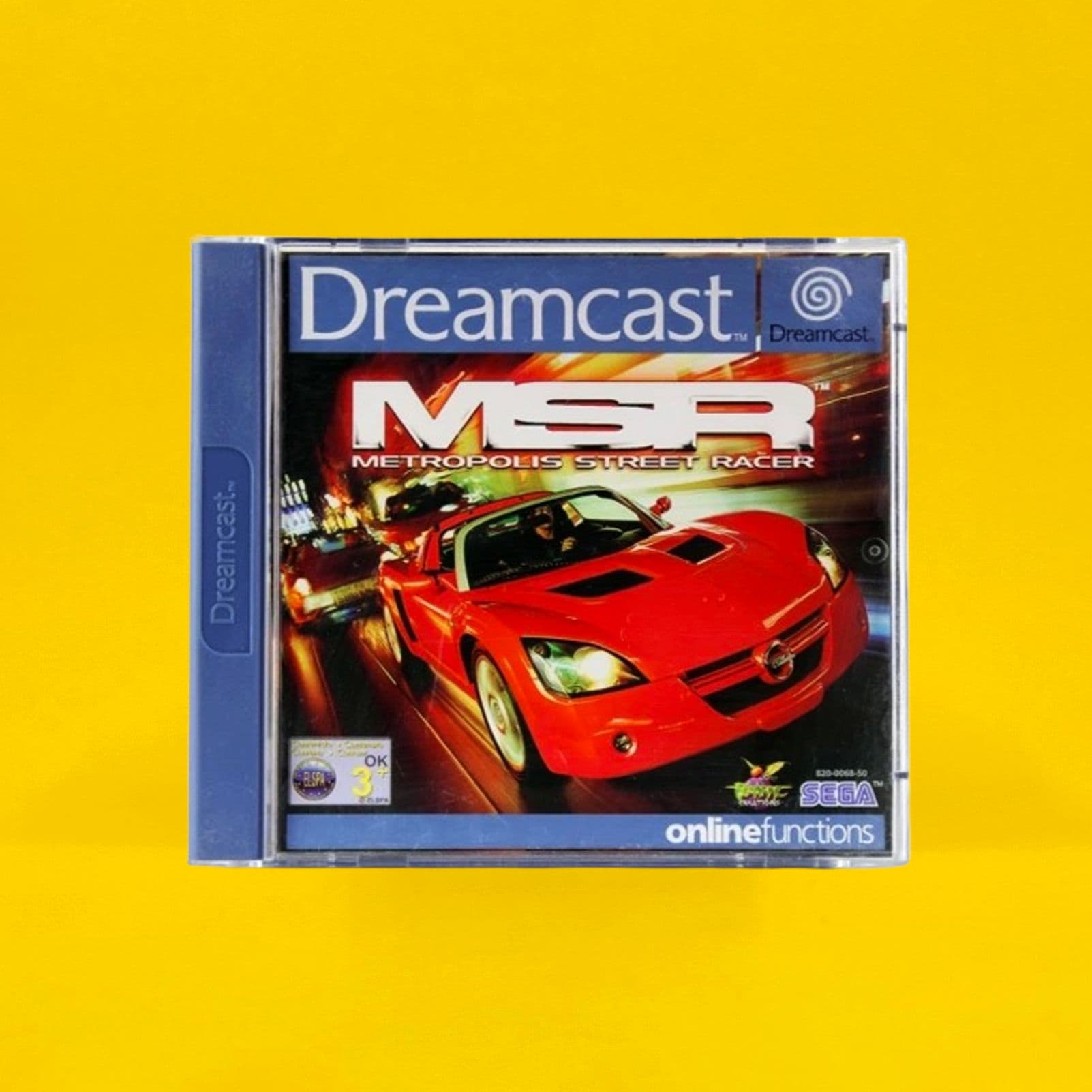 Boxed copy of MSR (Metropolis Street Racer) for the Sega Dreamcast, a later chapter of Sega's European story